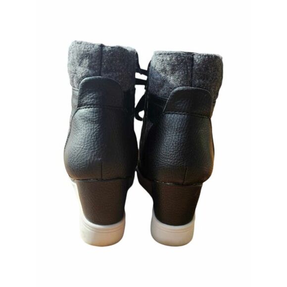 Maurice Black/Gray Wedge Ankle Boot Size‎ 7 - Picture 3 of 4